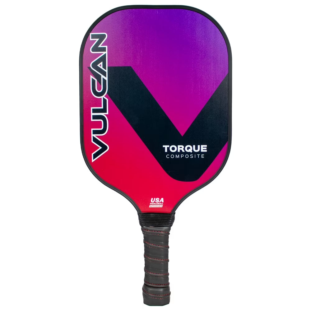 (2 Pack) Vulcan Torque Composite Pickleball Paddle (Red/Blue)